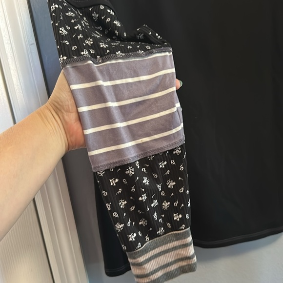 NWOT Women's Black and Red Patchwork Top - Picture 3 of 6